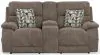 Jackson Furniture Industries 762829-1963/19-2940/49 Joya - Power Zero Gravity Reclining Console Loveseat With Power Adjustable Headrest And CR3 Heat/Massage/Lumbar/ZG - Mushroom
