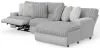 Jackson Furniture Industries 619/36/34/33-18 Jackson Furniture Industries 619/36/34/33-18 Abraxas - 3 Piece Power Reclining Sectional With 1 Lay-Back Chaise And 1 Recliner (RSF Chaise) - Moonstruck