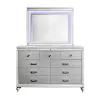 New Classic 00-9698S-DM New Classic 00-9698S-DM Valentino - 2 Piece Dresser & Mirror - Silver