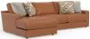 Jackson Furniture Industries 5045/73/75-26 Jackson Furniture Industries 5045/73/75-26 Minori - Italian Leather 2 Piece Sofa / Chaise With LSF Chaise - Whiskey