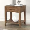 Liberty Furniture 936-BR62 Shaker Lakes - Open Nightstand With Charging Station - Harvest Brown
