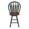 Liberty Furniture 186B-B100324 Liberty Furniture 186B-B100324 Carolina Crossing - Windsor Swivel Counter Chair - Black / Antique Honey