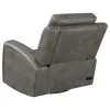 Coaster Fine Furniture 603433PPP Brickston - Triple Power Swivel Glider Recliner - Charcoal