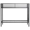 Coaster Fine Furniture 460361BLK Alevera - Metal Twin Over Twin Bunk Bed With Ladder - Black
