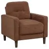 Coaster Fine Furniture 509973 Bowen II - Fabric Upholstered Track Arm Accent Chair - Rust