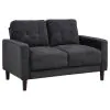 Coaster Fine Furniture 509981-S2 Bowen II - 2-Piece Upholstered Track Arm Sofa Set - Steel Gray