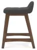 Ashley Furniture D615-224 Ashley Furniture D615-224 Lyncott - Upholstered Barstool (Set of 2) - Charcoal / Brown