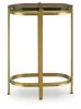 Ashley Furniture A4000716 Porterville - Accent Table - Gold Finish