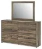 Ashley Furniture PCB2005B1 Ashley Furniture PCB2005B1 Elbrim - Dresser And Mirror - Brown