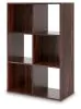 Ashley Furniture EA1055-3X2 Ashley Furniture EA1055-3X2 Glosmount - Six Cube Organizer - Cherry / Light Brown