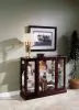 Pulaski Furniture 6705 PFC Curios - Lighted 1 Shelf Console Display Cabinet - Cherry Brown