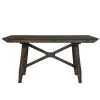Liberty Furniture 152-CD-O5GTS Liberty Furniture 152-CD-O5GTS Double Bridge - 5 Piece Gathering Table Set (Upholstered Counter Chairs) - Dark Chestnut