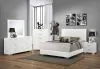 CoasterEssence 203501KE-S6 Felicity - 6 Piece Eastern King Bedroom Set - White High Gloss
