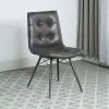 CoasterEssence 110302 Aiken - Upholstered Dining Side Chair (Set of 4) - Charcoal