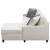 CoasterEssence 501840 Mcloughlin - Upholstered Sloped Arm Sectional Sofa - Platinum