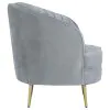 CoasterEssence 506866 Sophia - Upholstered Channel Tufted Barrel Accent Chair - Gray