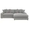 CoasterElevations 509900 Blaine - Reversible Upholstered Chaise Sectional Sofa - Fog