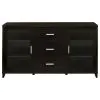 CoasterEssence 700881 Lewes - 2 Door Engineered Wood TV Stand - Cappuccino