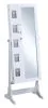 CoasterEssence 904031 Doyle - Cheval Mirror With Jewelry Storage - White
