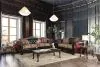 Furniture of America SM6415-SF Quirino - Sofa - Burgundy / Dark Brown