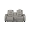 New Classic L3183A-25P2-LGY Breckenridge II - Console Loveseat With Power Headrest & Footrest - Light - Gray