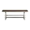 Intercon DK-BS-1566B-RFO-K24 Drake - Backless Counter Bench - Rustic White / French Oak