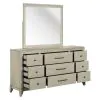 Liberty Furniture 694-BR-DM New Haven - Dresser & Mirror - Sanctuary White