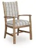 Benchcraft® D858-01A Ridgester - Dining Upholstered Arm Chair (Set of 2) - Light Brown