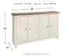 Ashley Furniture A4000268 Roranville - Accent Cabinet - Antique White