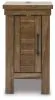 Ashley Furniture T731-7 Moriville - Chair Side End Table - Grayish Brown