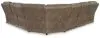 Ashley Furniture 83106S4 Ashley Furniture 83106S4 Ravenel - 4-Piece Power Reclining Sectional With Raf Power Reclining Loveseat With Console - Fossil