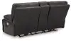 Ashley Furniture U6580118 Mountainous - Power Reclining Loveseat With Console /Adj Headrest - Eclipse