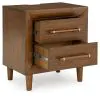 Ashley Furniture B615-92 Lyncott - Two Drawer Night Stand - Brown