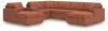 Ashley Furniture 92102S54 Ashley Furniture 92102S54 Modmax - 7-Piece Sectional With Laf And Raf Corner Chaises And With Storage Console - Spice