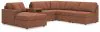 Ashley Furniture 92102S24 Ashley Furniture 92102S24 Modmax - 6-Piece Sectional With Laf Corner Chaise And Audio System Console - Spice