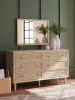 Ashley Furniture B1199/231/36/81 Ashley Furniture B1199/231/36/81 Cielden - 3 Pc. - Dresser, Mirror, Queen Upholstered Bed With Roll Slats - Soft Gray / Beige