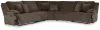 Ashley Furniture 92705S3 Ashley Furniture 92705S3 Top Tier - 5-Piece Reclining Sectional - Chocolate