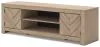 Ashley Furniture W3787-68 Cayboni - LG TV Stand With Fireplace Option - Tan