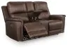 Ashley Furniture PCU1200118 Ashley Furniture PCU1200118 Bleckley - Power Reclining Loveseat With Console / Adjustable Headrest - Espresso