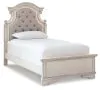 Ashley Furniture B743B13 Ashley Furniture B743B13 Realyn - Twin Upholstered Panel Bed - Chipped White