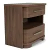 Riverside Furniture 43469 Delia - 2 Drawer Nightstand - Nouveau Walnut