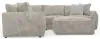 Jackson Furniture Industries 2306/63/59/73/28-01 Bucktown - 3 Piece Sectional With Extra Thick Cuddler Seat Cushions And Cocktail Ottoman - Parchment