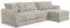 Jackson Furniture Industries 2306/63/76-01 Jackson Furniture Industries 2306/63/76-01 Bucktown - 2 Piece Sofa / RSF Chaise With Extra Thick Cuddler Seat Cushions - Parchment
