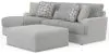 Jackson Furniture Industries 3480/75/42/28-18 Jackson Furniture Industries 3480/75/42/28-18 Titan - 2 Piece Sofa Chaise With Comfort Coil Seating, 45
