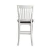 Liberty Furniture 417-C150024 Allyson Park - Counter Height Slat Back Chair - Wirebrushed White / Charcoal