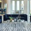 CoasterEssence 509211 Chalet - Upholstered Tuxedo Arm Tufted Sofa - Blue