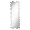 CoasterEssence 961634 Tavin - Geometric Frame Standing Mirror - Silver