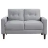 Coaster Fine Furniture 506781-S2 Bowen - 2 Piece Upholstered Track Arm Tufted Sofa Set - Gray