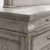 Pulaski Furniture P091-BR-K7 Pulaski Furniture P091-BR-K7 Madison Ridge - 10 Drawer Dresser And Framed Mirror - Light Oak