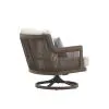 New Classic G2762-21S Genova - Patio Swivel Club Chair With Accent Pillow (Set of 2) - Gray